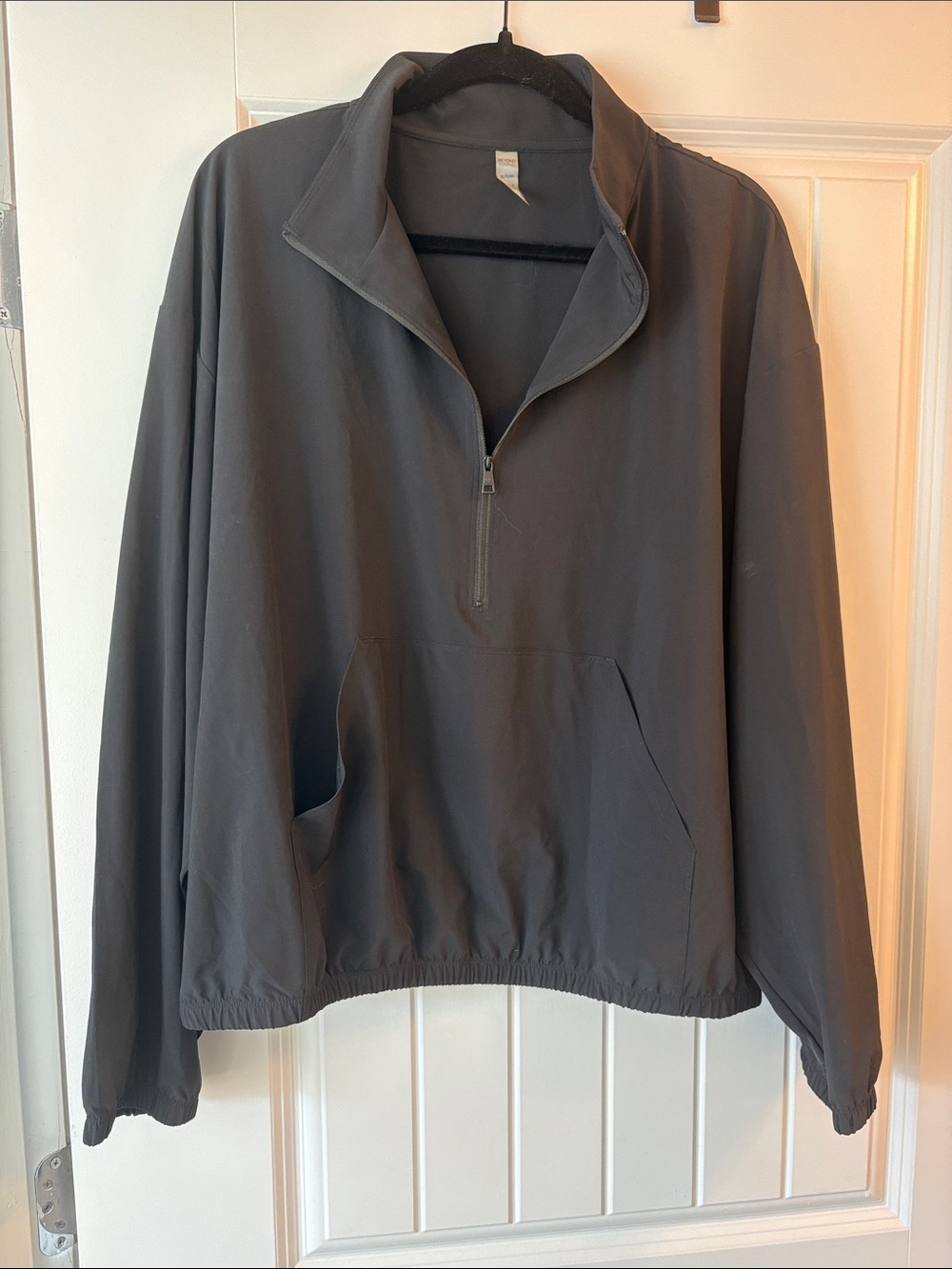 Beyond Yoga Charcoal Gray Half-Zip Pullover